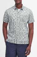 Barbour Jackstone Regular Fit Leaf Print Short Sleeve Button-Up Shirt