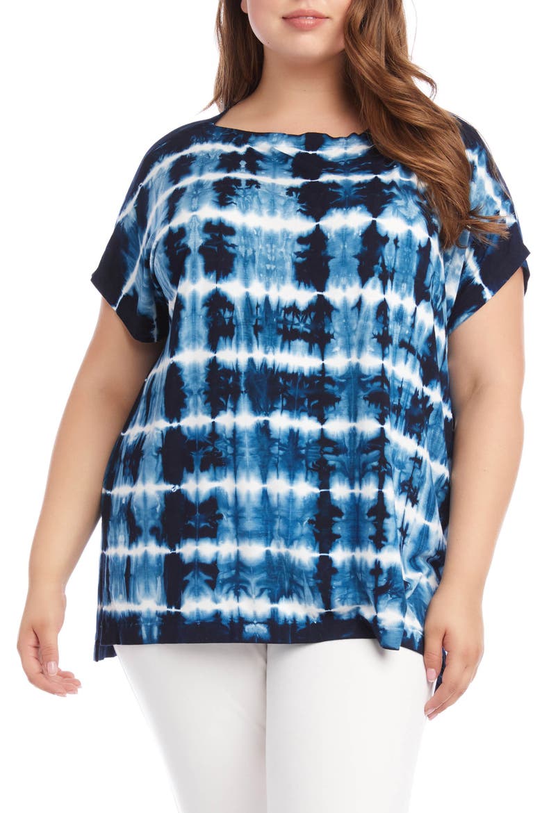 Tie Dye Boat Neck Tunic, Main, color, TIE DYE
