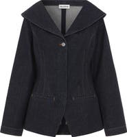 ALIGNE Elle Shawl Collar Denim Jacket