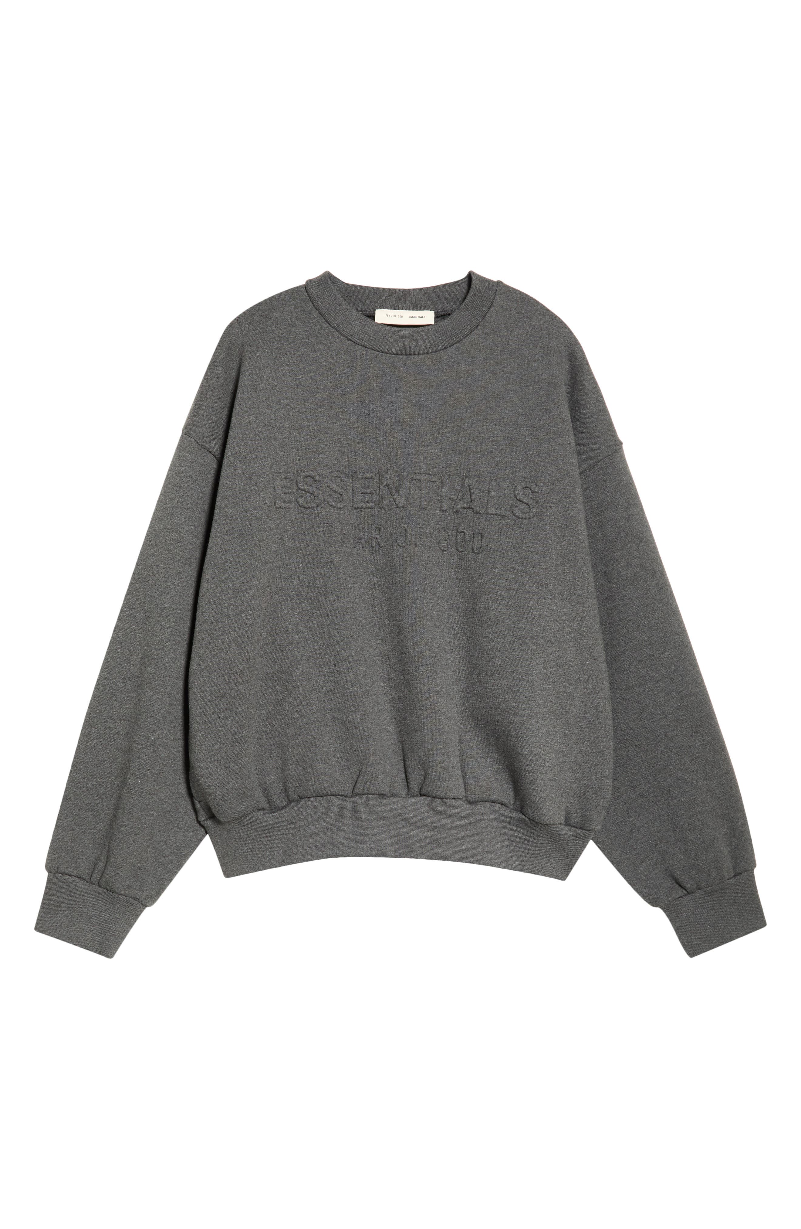 Fear of God Essentials Classic Fit Fleece Crewneck Sweatshirt (Men