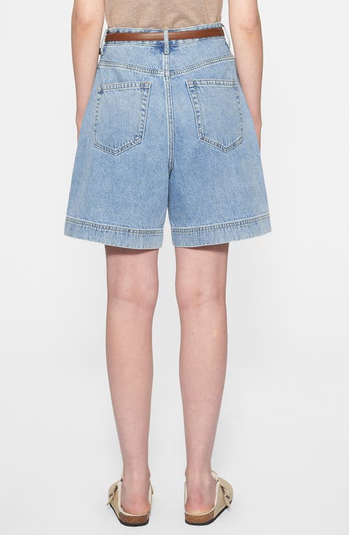 Bayeas High Waist Denim Bermuda Shorts In Blue