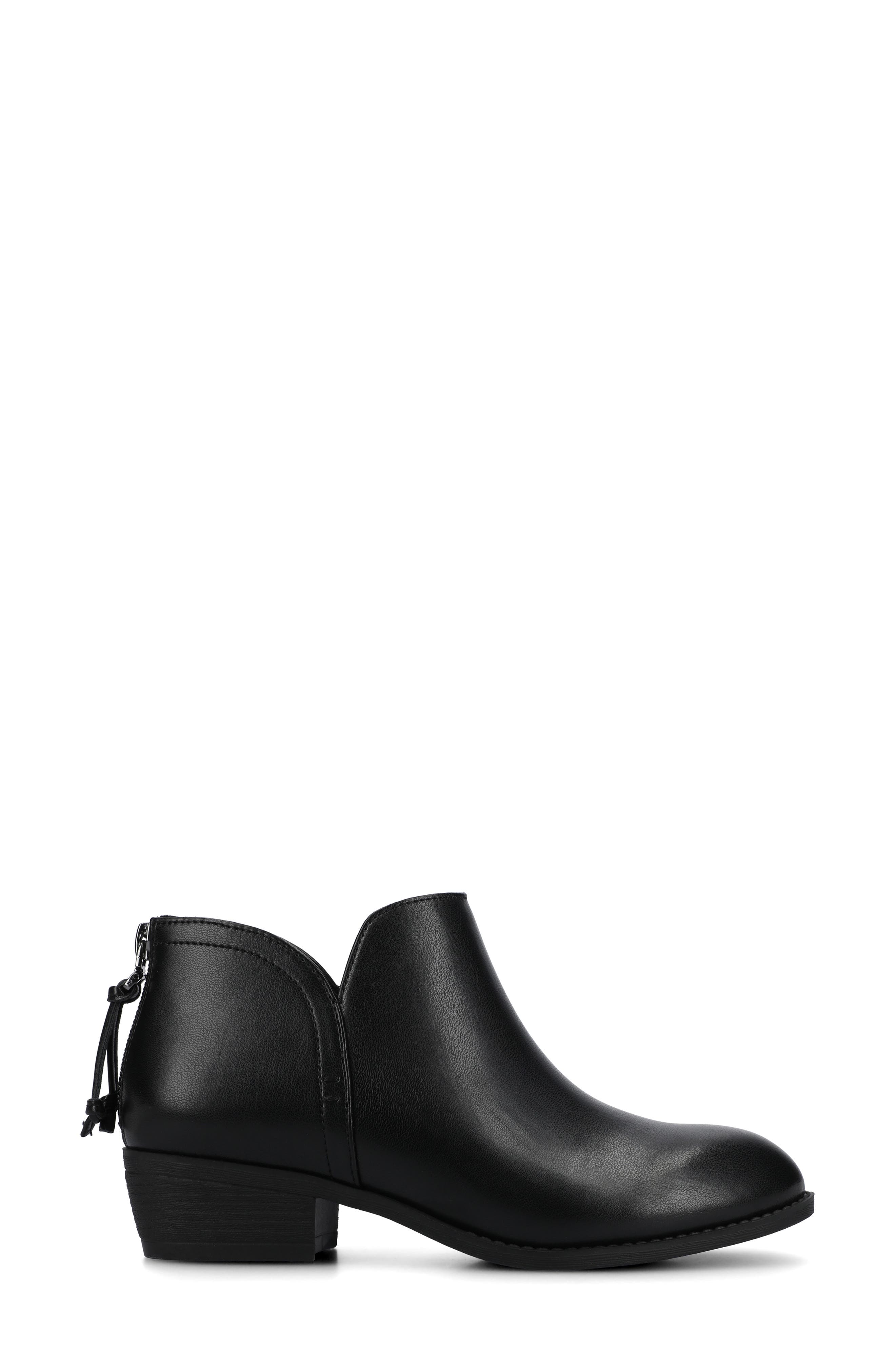 JOURNEE Livvy Ankle Bootie, Alternate, color, BLACK PU