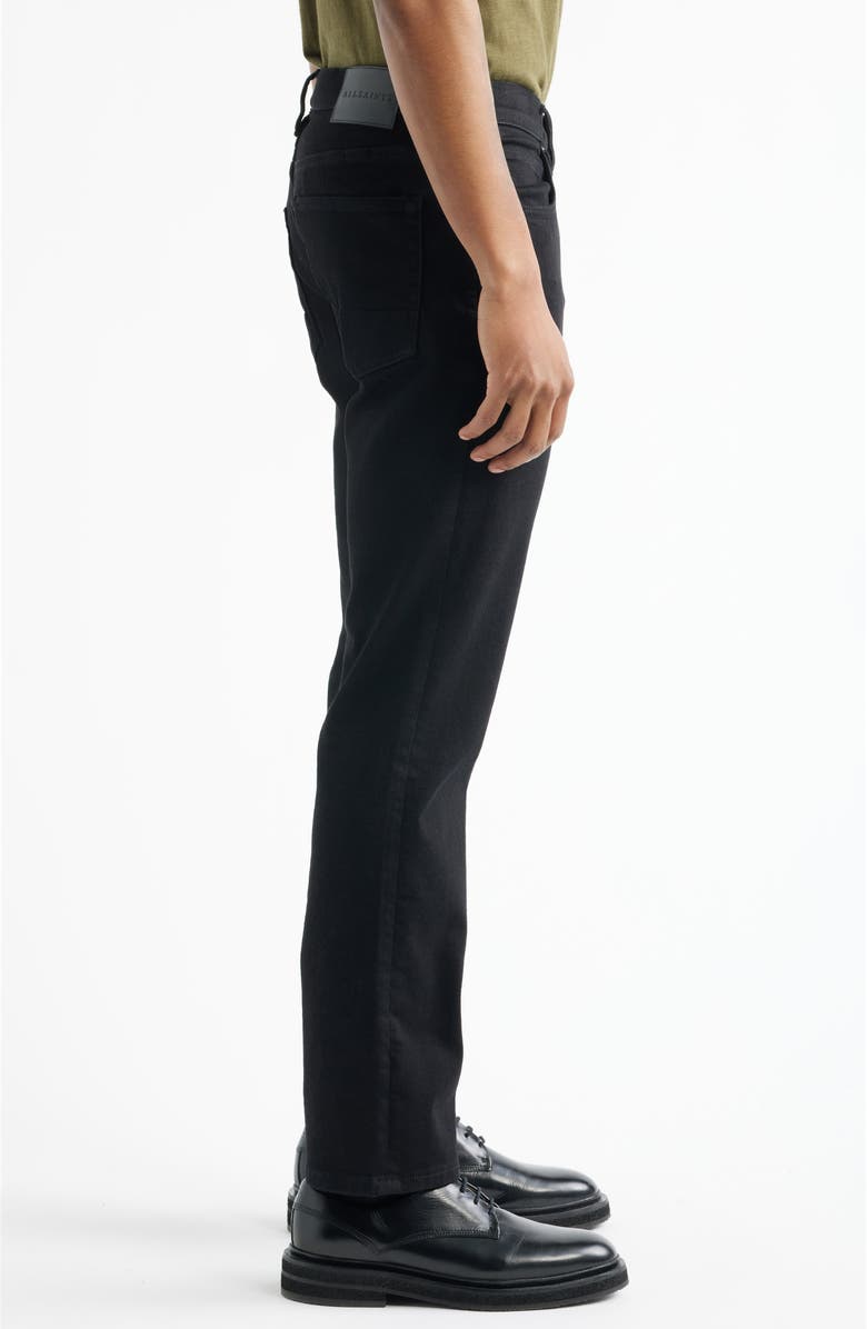 AllSaints Sid Ultraskinny Jeans, Alternate, color, Jet Black