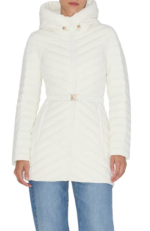 Estelle Water Resistant 700 Fill Power Hooded Down Jacket