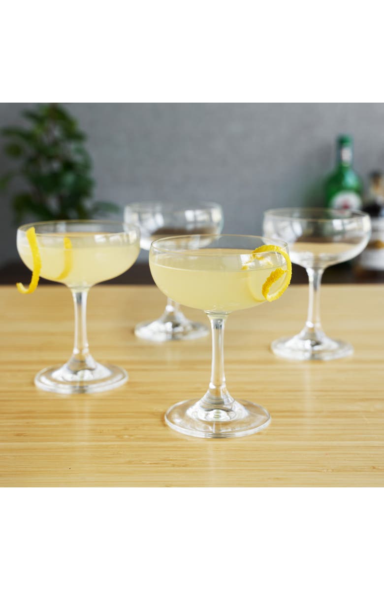 true 7 oz Coupe Glasses, Set of 4, Alternate, color, Clear