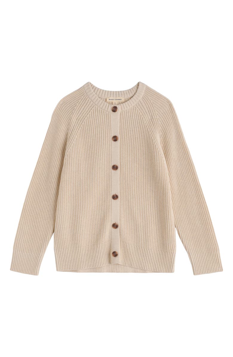 Seasalt Cornwall Potters Meadow Organic Cotton Cardigan, Alternate, color, Chalk