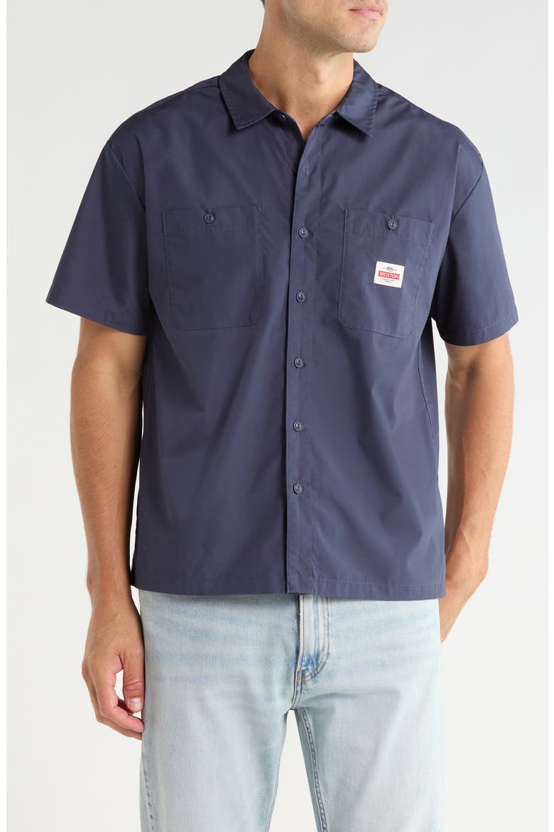 Trademark Short Sleeve Button Up Shirt, Main, color, WANAV