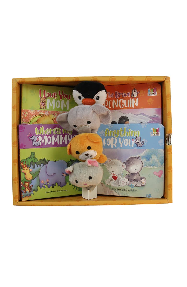 First Library Animal Tales with Interactive Board Books & Finger Puppets, Alternate, color, Multicolored