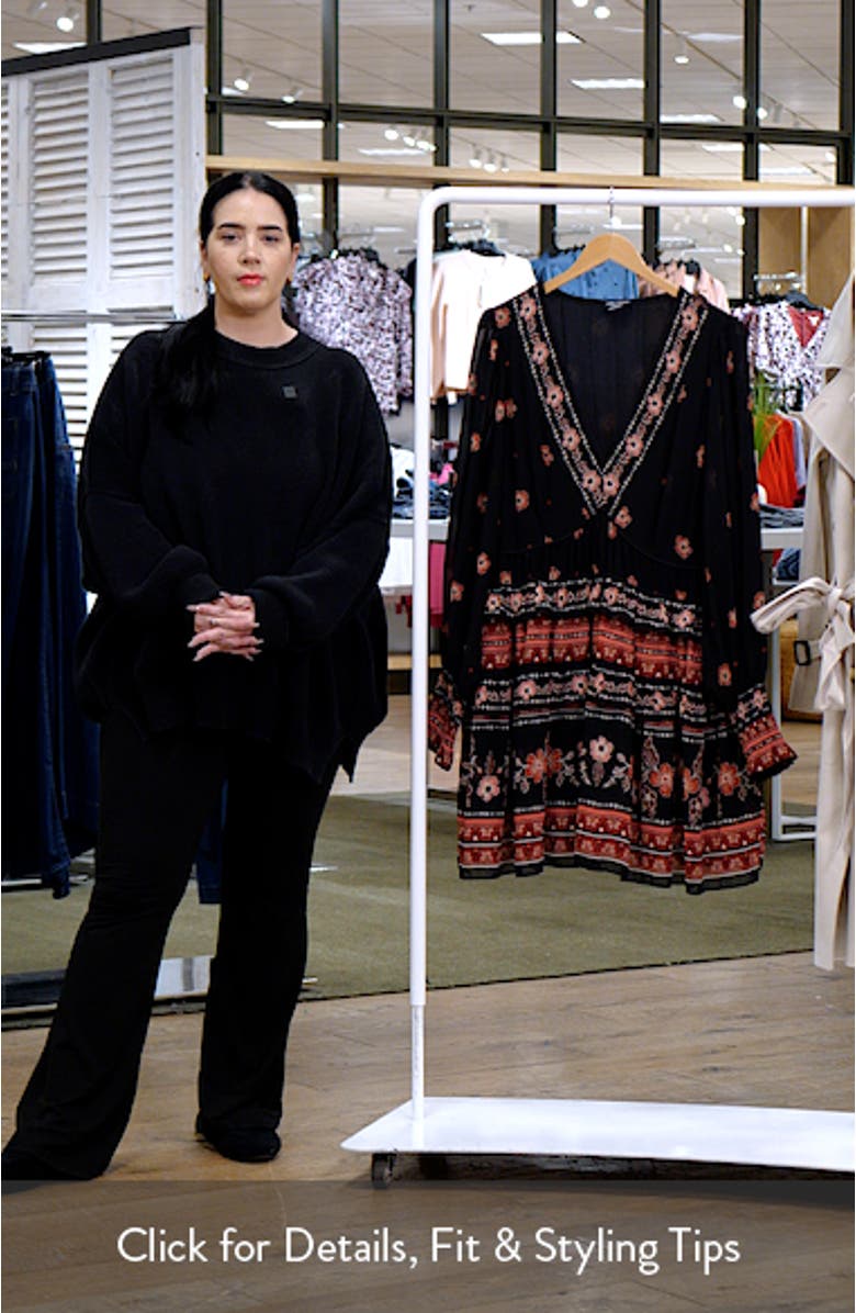 Ophelia Floral Print Long Sleeve Dress, sales video thumbnail