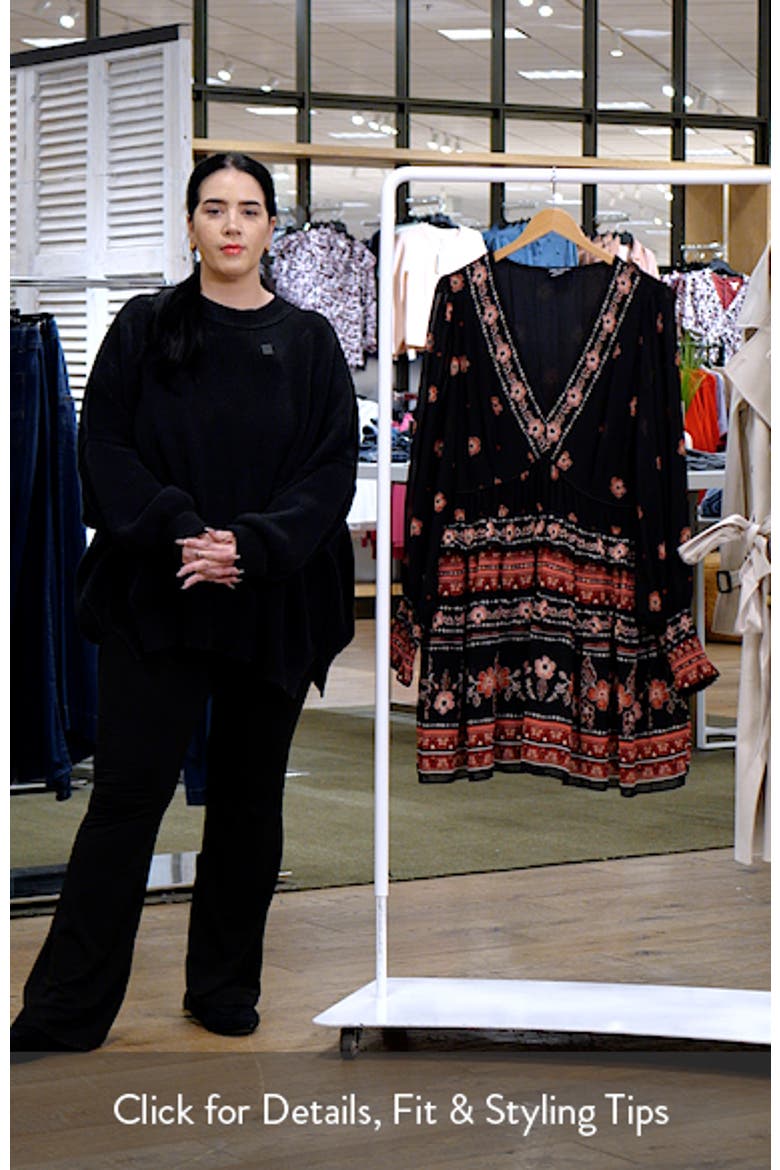 Ophelia Floral Print Long Sleeve Dress video