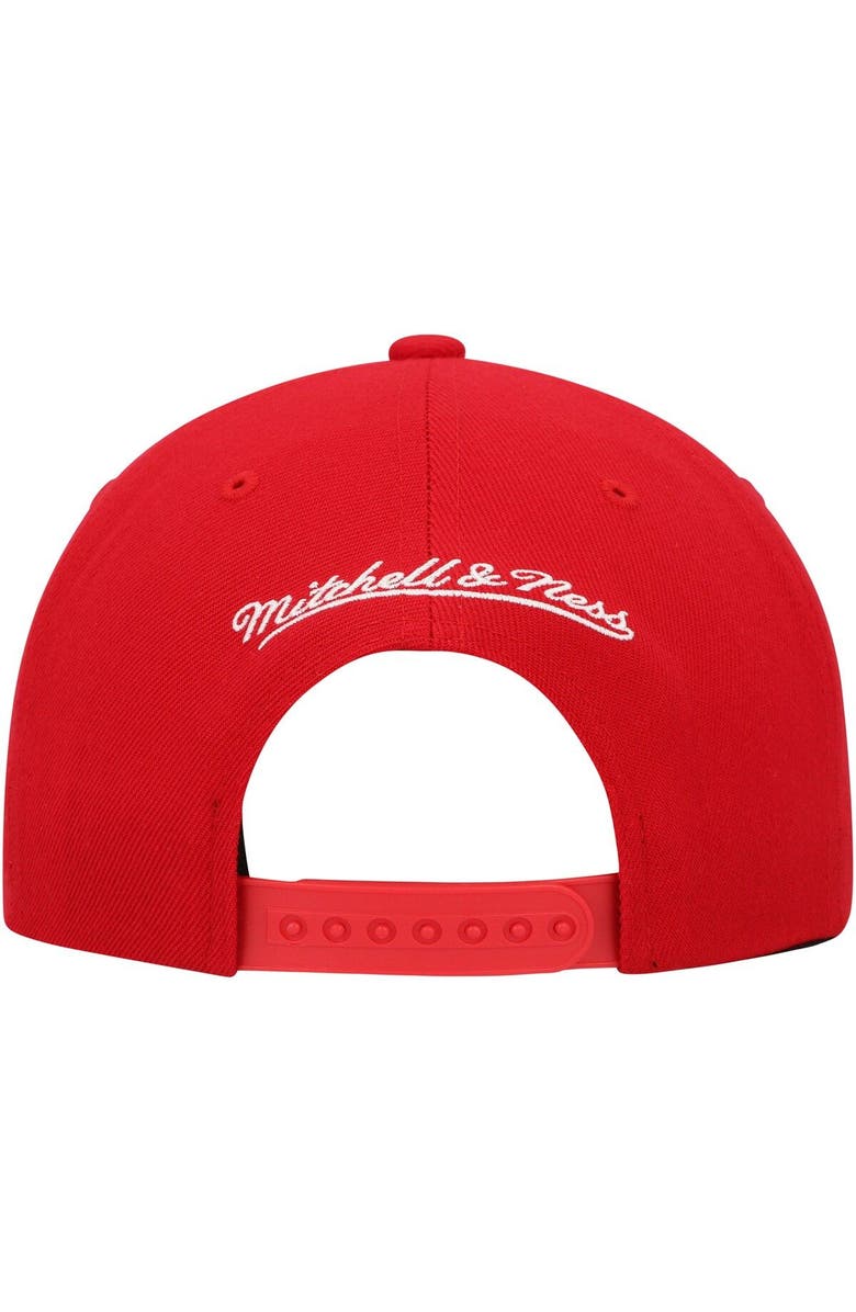 Mitchell & Ness Men's Mitchell & Ness Red Atlanta Hawks Hardwood Classics Team Ground 2.0 Snapback Hat, Alternate, color, Red