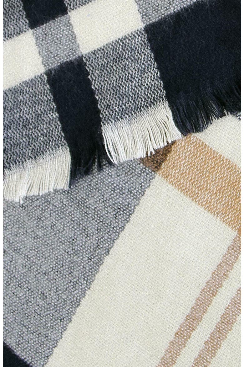 Staten Island Plaid Scarf, Alternate, color, Navy