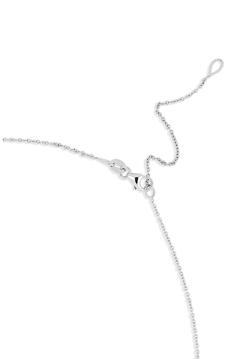 18K Gold Liora Diamond Cross Pendant Necklace, Alternate, color, 18K WHITE GOLD/ DIAMOND