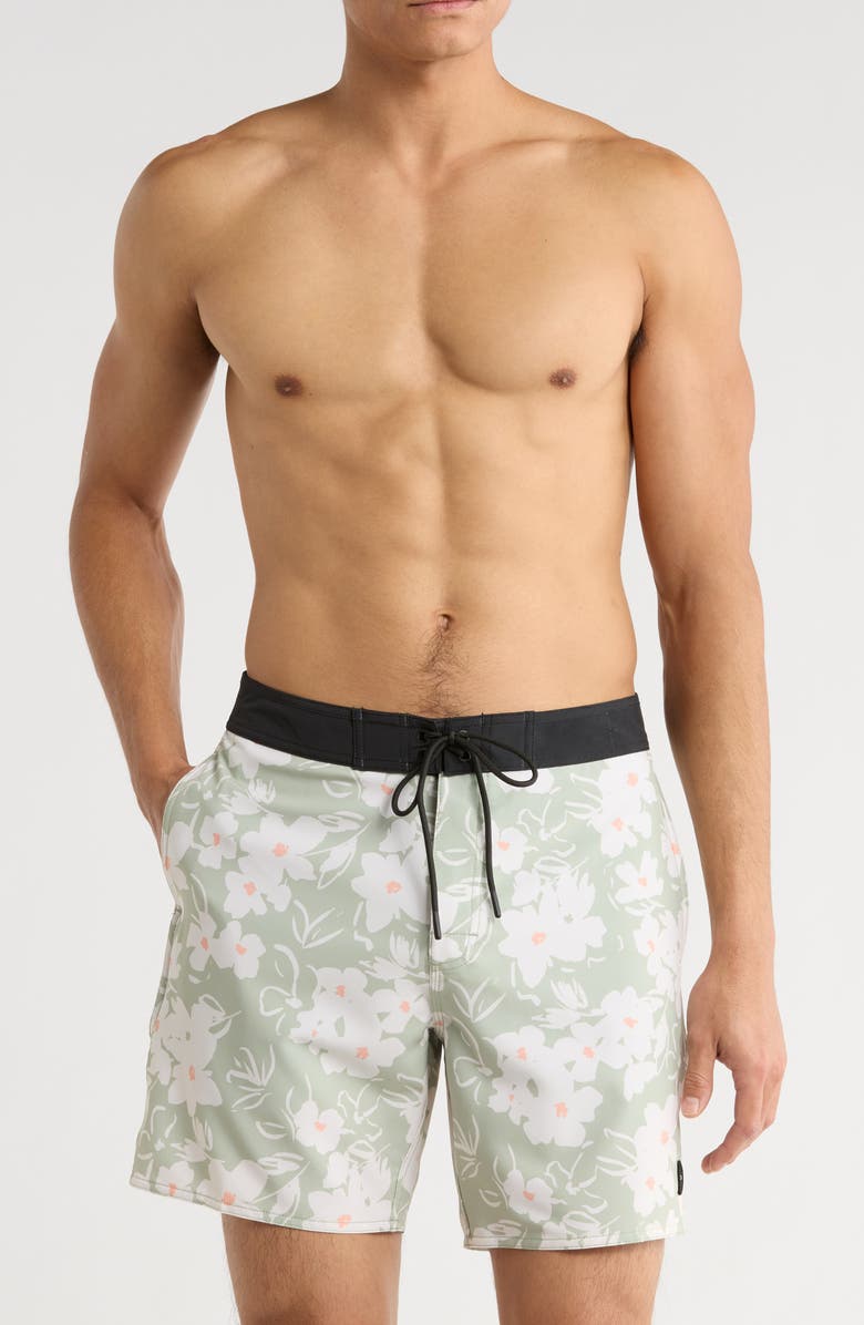 RVCA Down Right Swim Trunks, Main, color, Light Olive