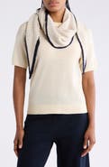 Vince Camuto Contrast Trim Triangle Scarf