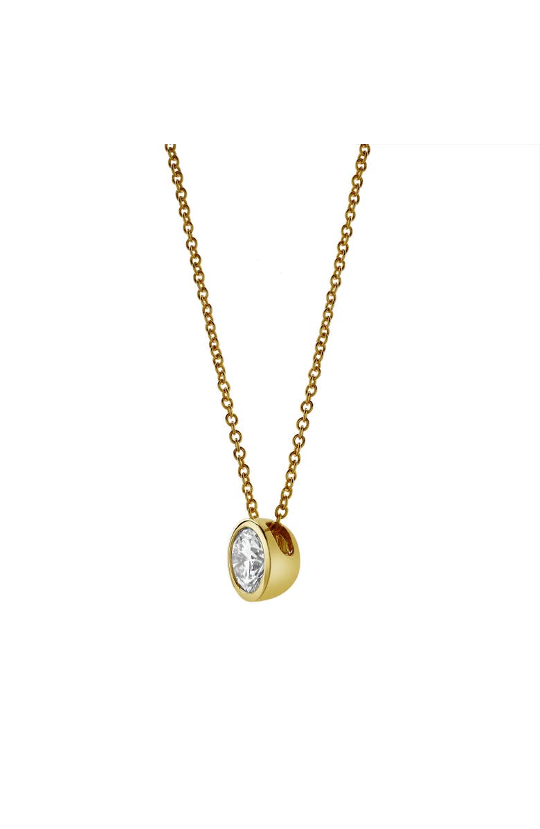 LuvMyJewelry Carlyle 14K Yellow Gold Round Lab Grown Diamond Pendant - 0.50 Ctw, Alternate, color,