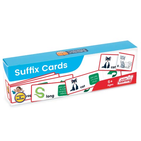 Suffix Flash Cards, Grade 1