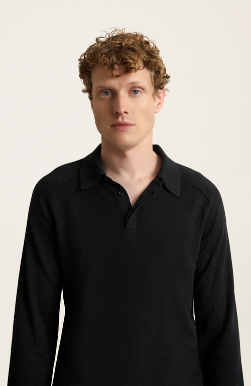 ITALIC ITALIC CHRISTOPHER FEATHERLIGHT LONG SLEEVE POLO