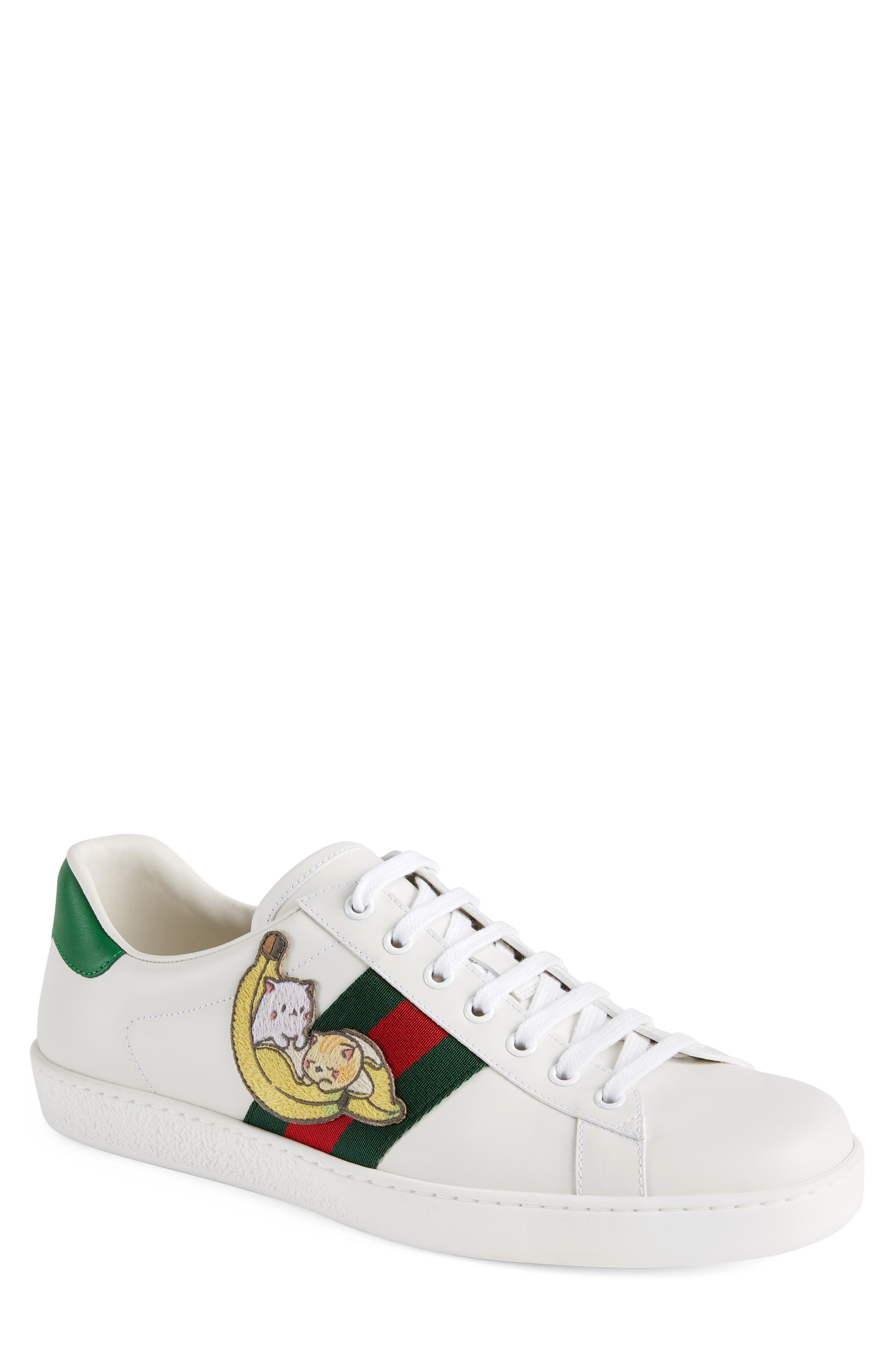 Gucci x Bananya Ace Low Top Sneaker, Main, color, 