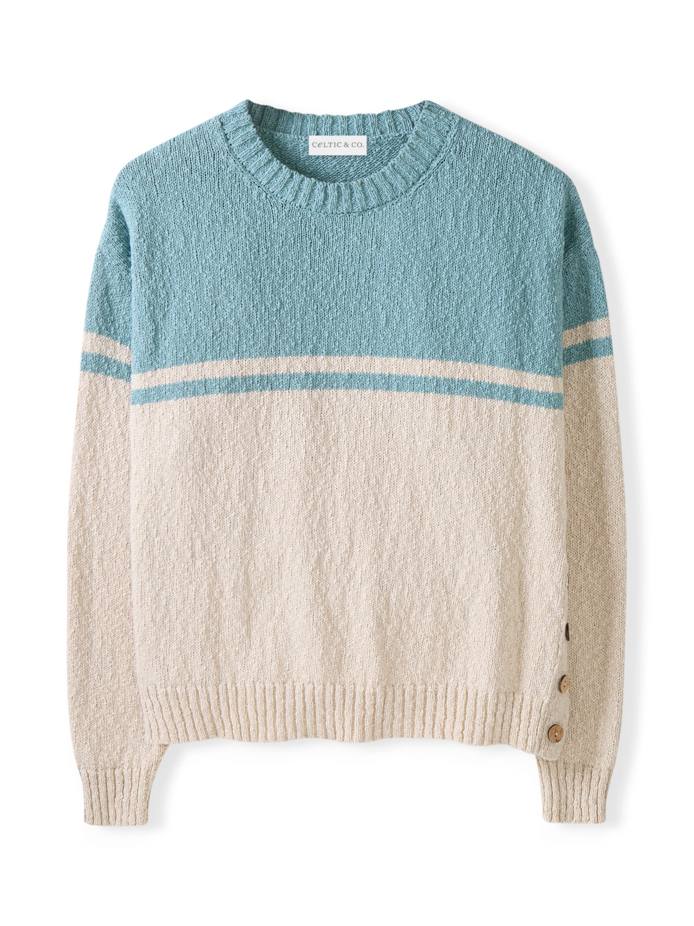 Slub Yarn Colourblock Sweater - image 2
