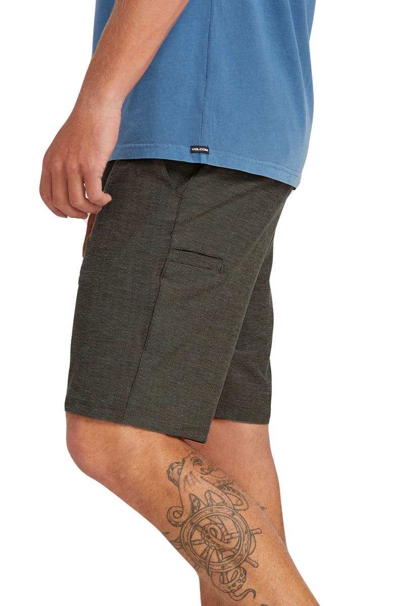 Volcom Frickin' Surf 'N' Turf Slub Hybrid Shorts, Alternate, color, Black