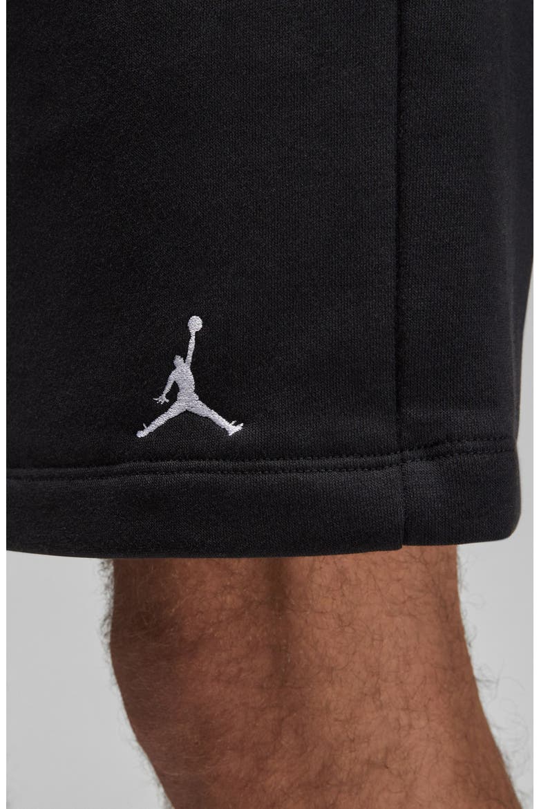 Essentials Fleece Sweat Shorts, Alternate, color, 010 BLACK/WHITE