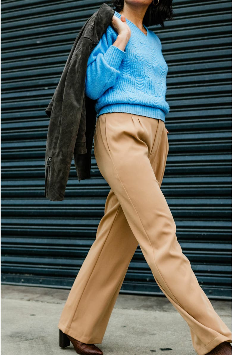 ABLE Claire Crepe Wide Pant, Alternate, color, 