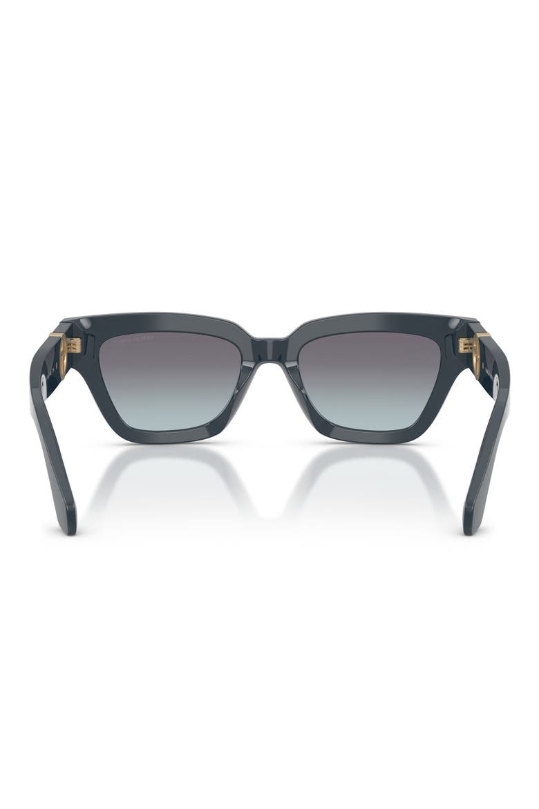 50mm Gradient Cat Eye Sunglasses, Alternate, color, DUSTY BLUE / BLUE GRADIENT