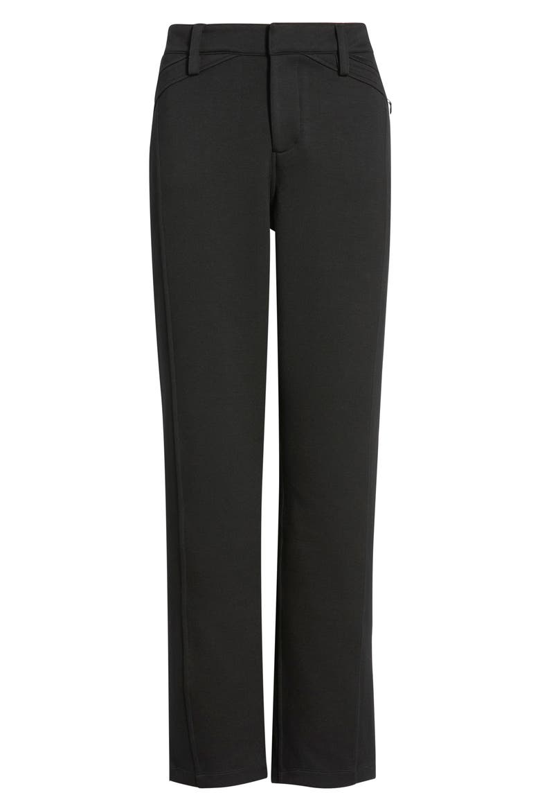 High Waist Straight Leg Pants, Alternate, color, BLACK