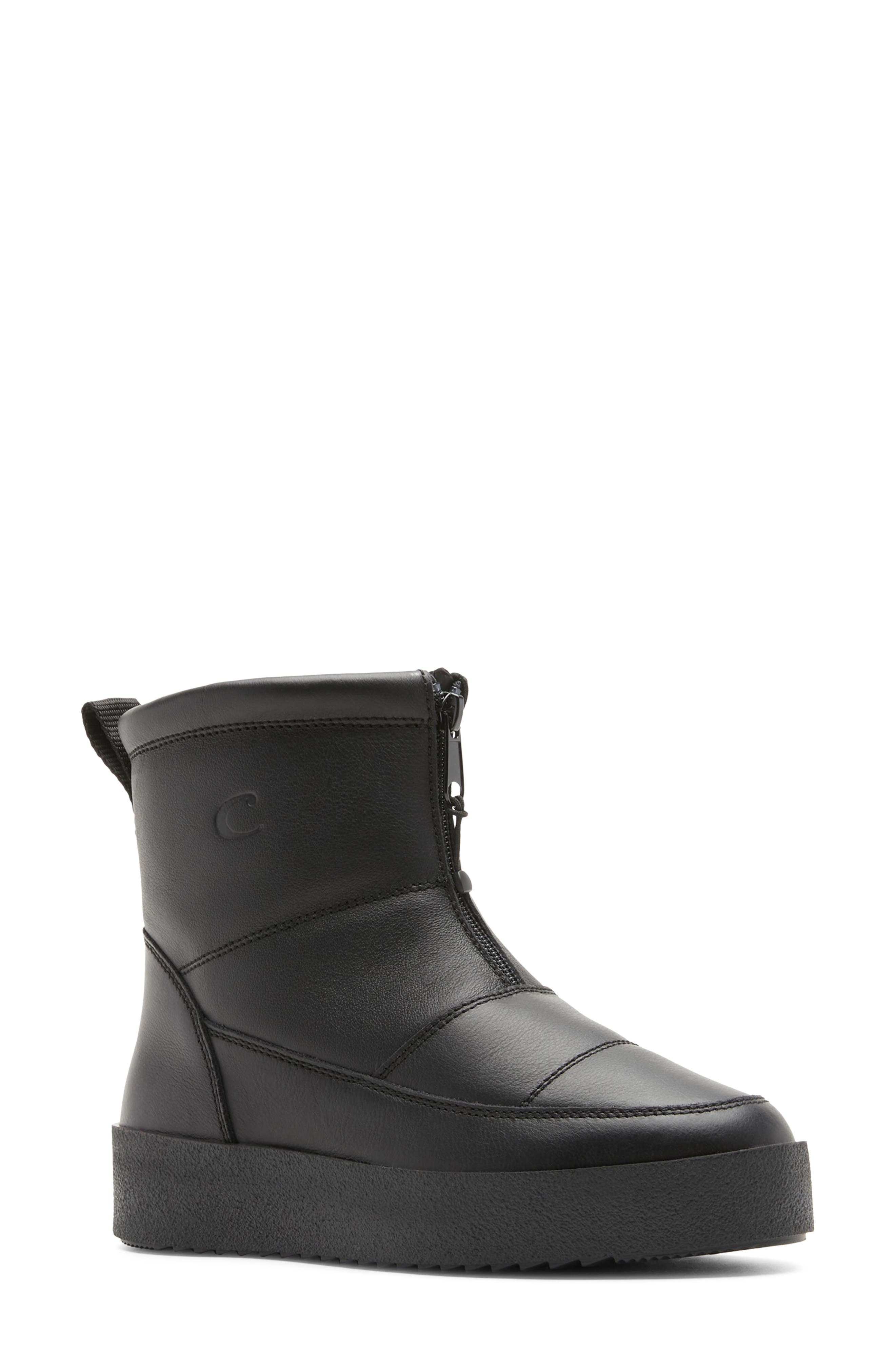 Ecstatic Leather Boot, Main, color, BLACK LEATHER