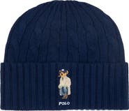 Polo Ralph Lauren Cable Knit Polo Bear Beanie
