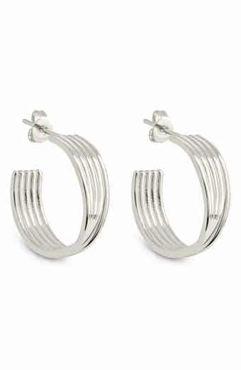 Katya Textured Hoop Earrings