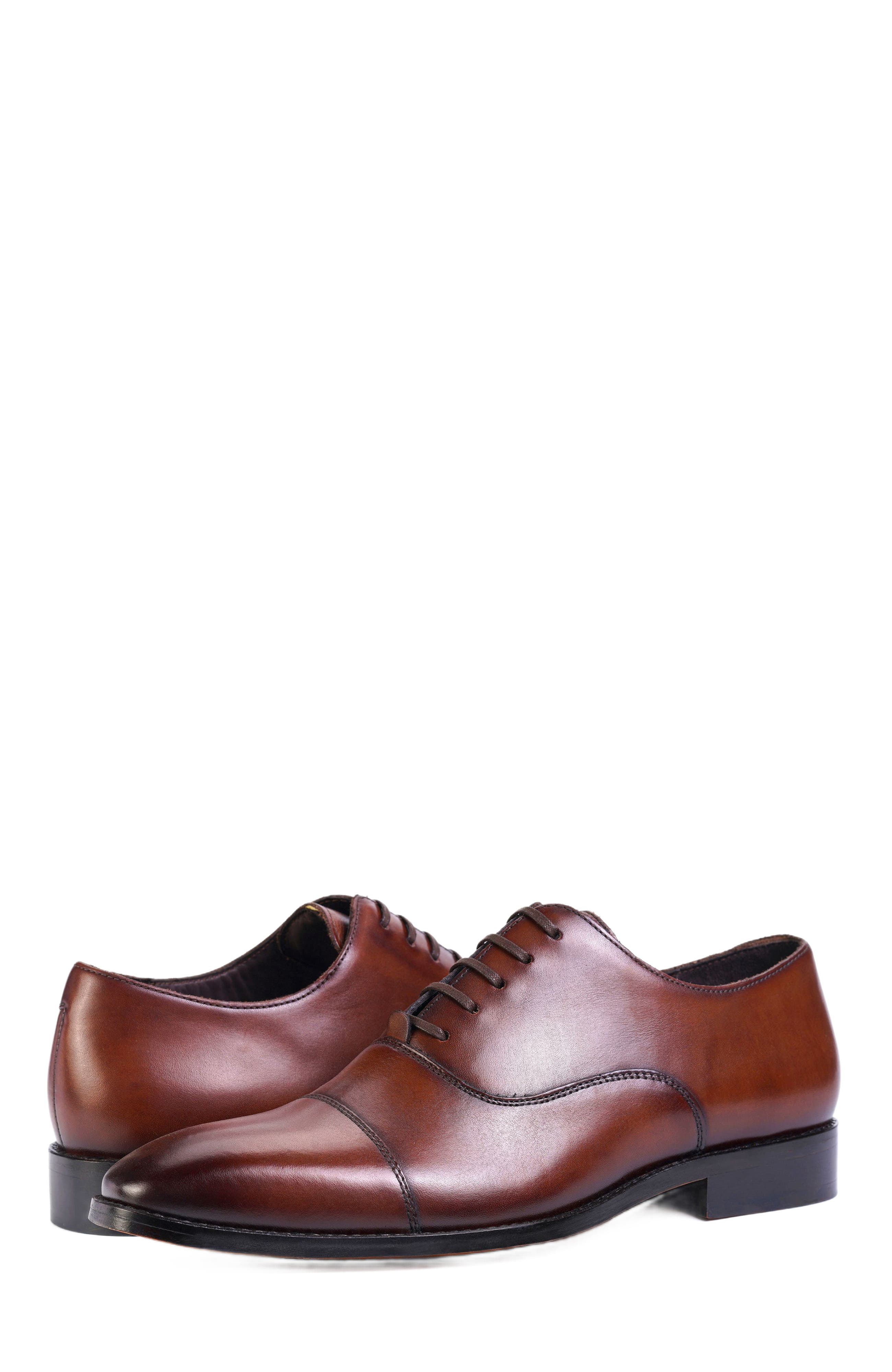 Anthony Veer Bill Cap-Toe Oxford, Alternate, color, Mahogany Burnished