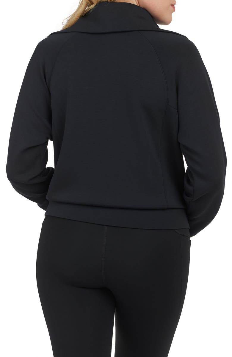 SPANX<sup>®</sup> AirEssentials Half Zip Sweatshirt, Alternate, color, Very Black