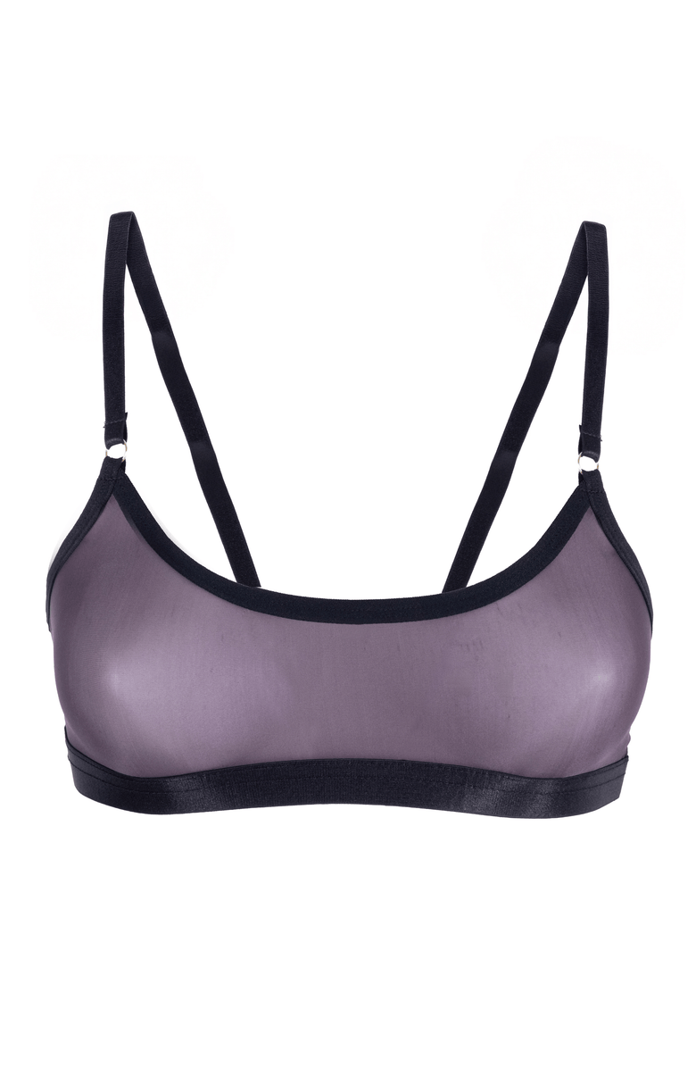LECHERY<sup>®</sup> Lustrous Sheer Bralette, Alternate, color, Black