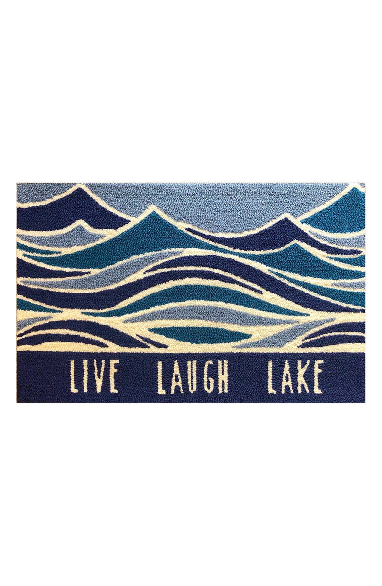 R16 HOME Live Laugh Lake, Main, color, Blue Tonal