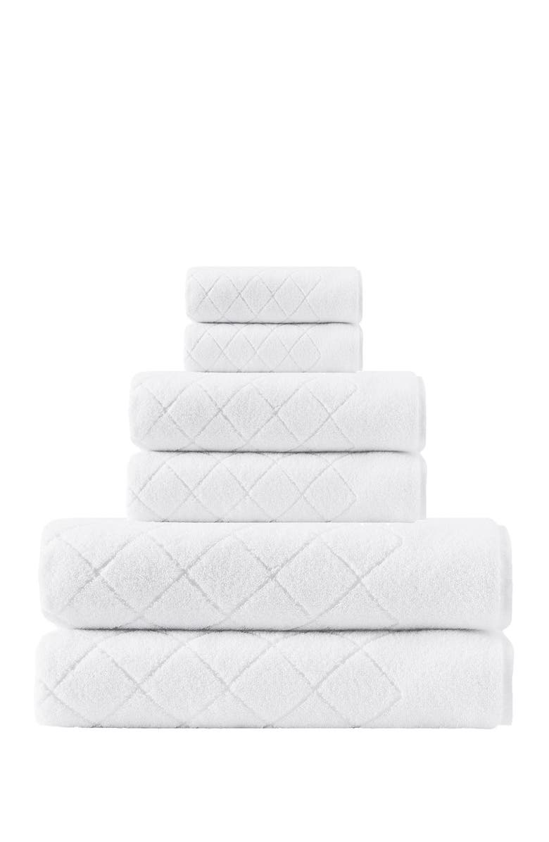 ENCHANTE HOME Gracious Turkish Cotton 6-Piece Towel Set - White, Alternate, color, 