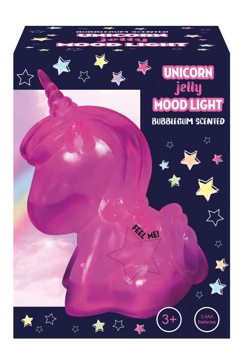 Bubblegum Scented Unicorn Jelly LED Mood Light, Main, color, PINK