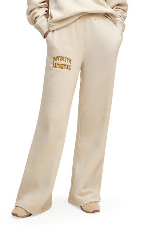 Favorite Daughter The Collegiate Flare Sweatpants In Gray