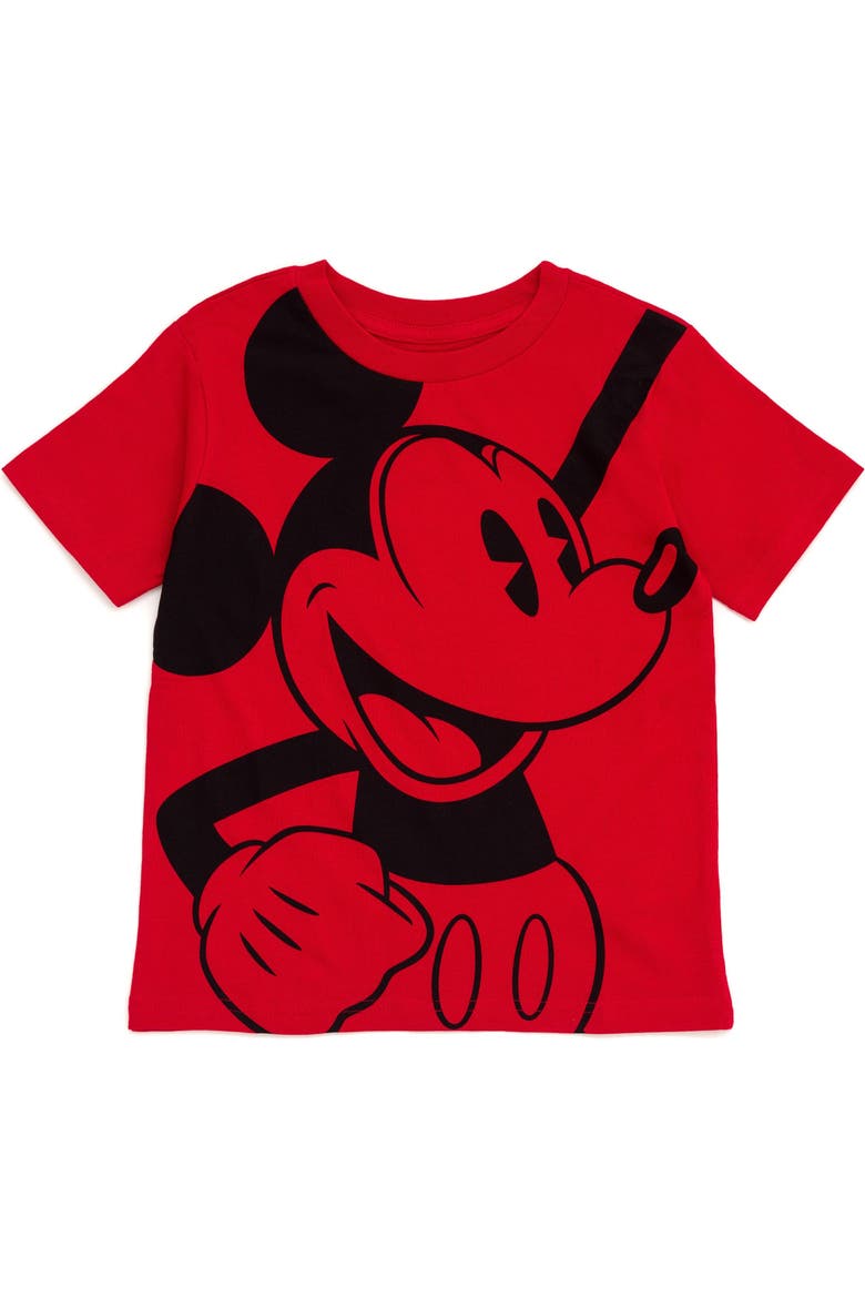 Mickey Mouse 2-Pack Short Sleeve T-Shirts, Alternate, color, Mickey Red White