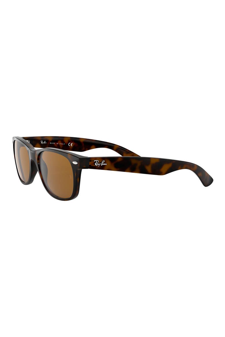 New Wayfarer 55mm Rectangular Sunglasses, Alternate, color, LIGHT HAVANA