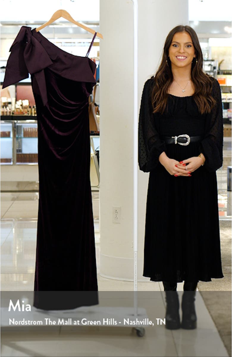 One-Shoulder Bow Gown, sales video thumbnail