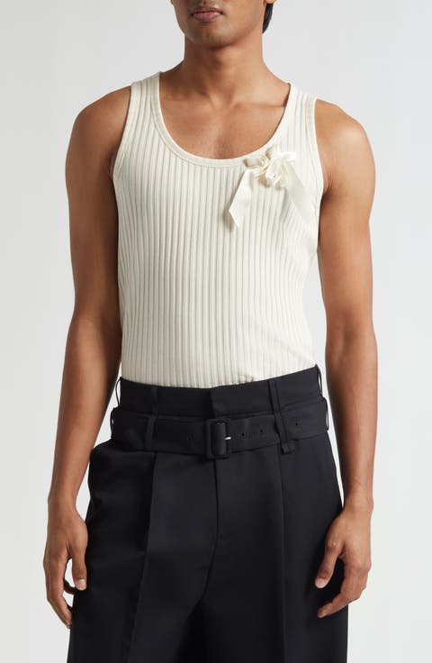 Ribbon Daisy Ribbed Tank