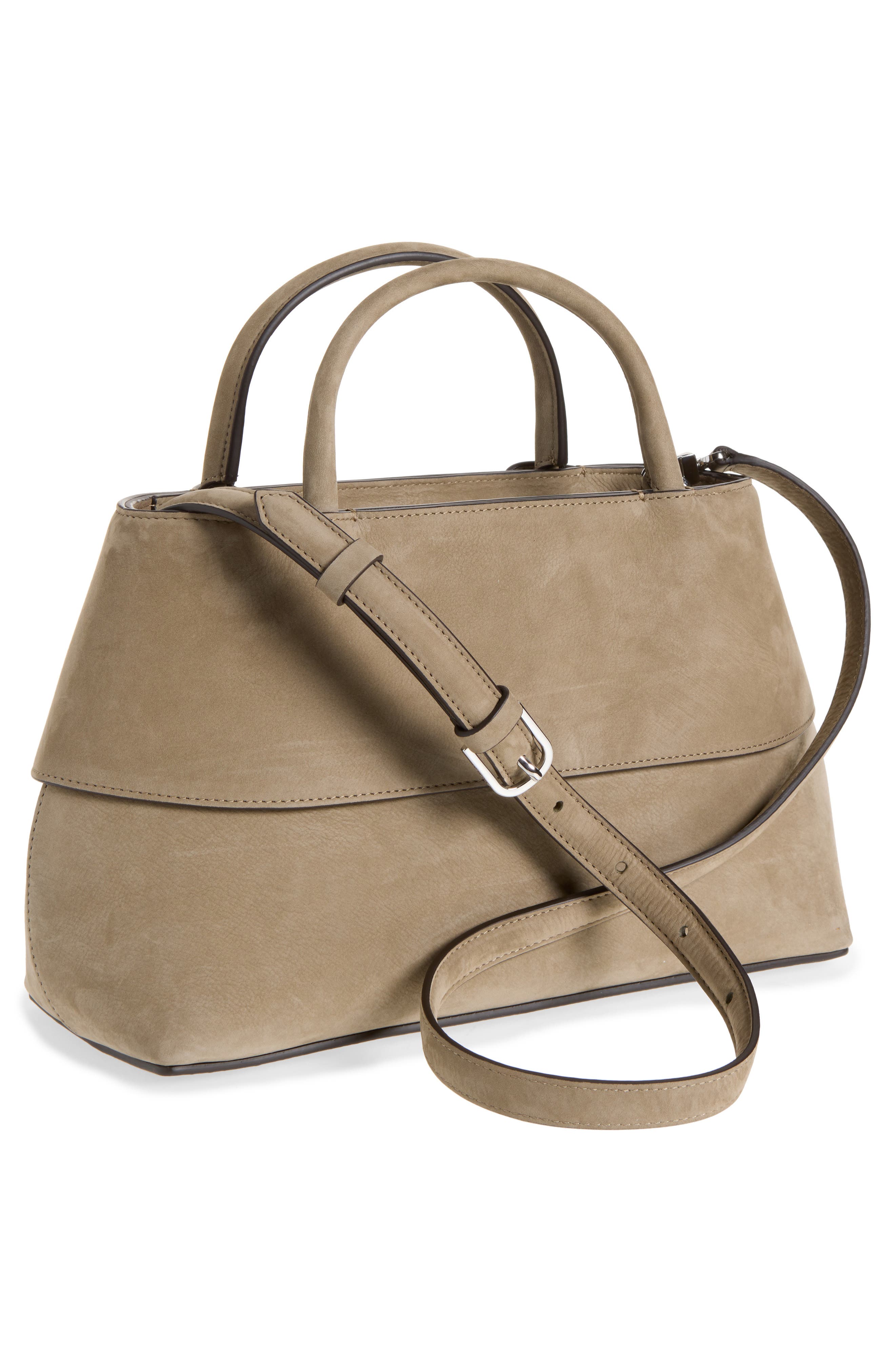 Small Mercer Nubuck Leather Tote, Alternate, color, ROCK
