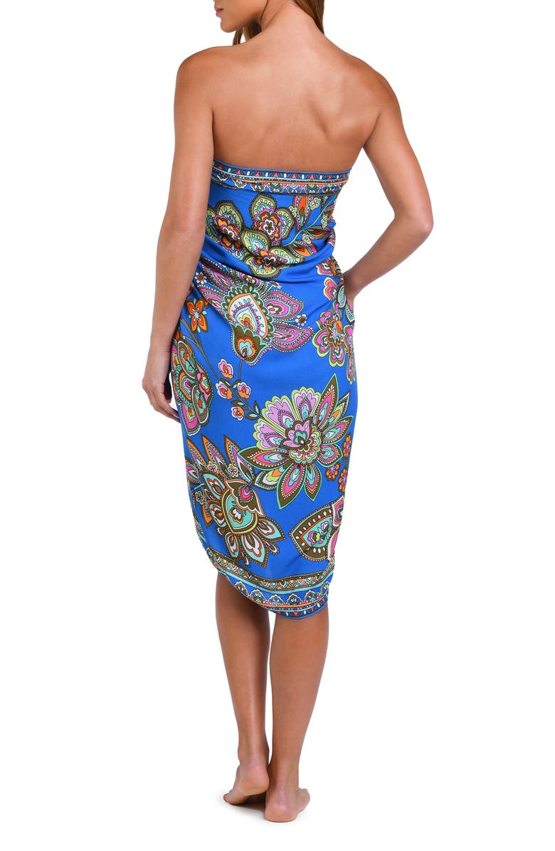 Sunshine 79 Beatnik Blossom Pareo, Alternate, color, Pacific Blue