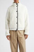 Moncler Mixed Media Fleece Zip Cardigan