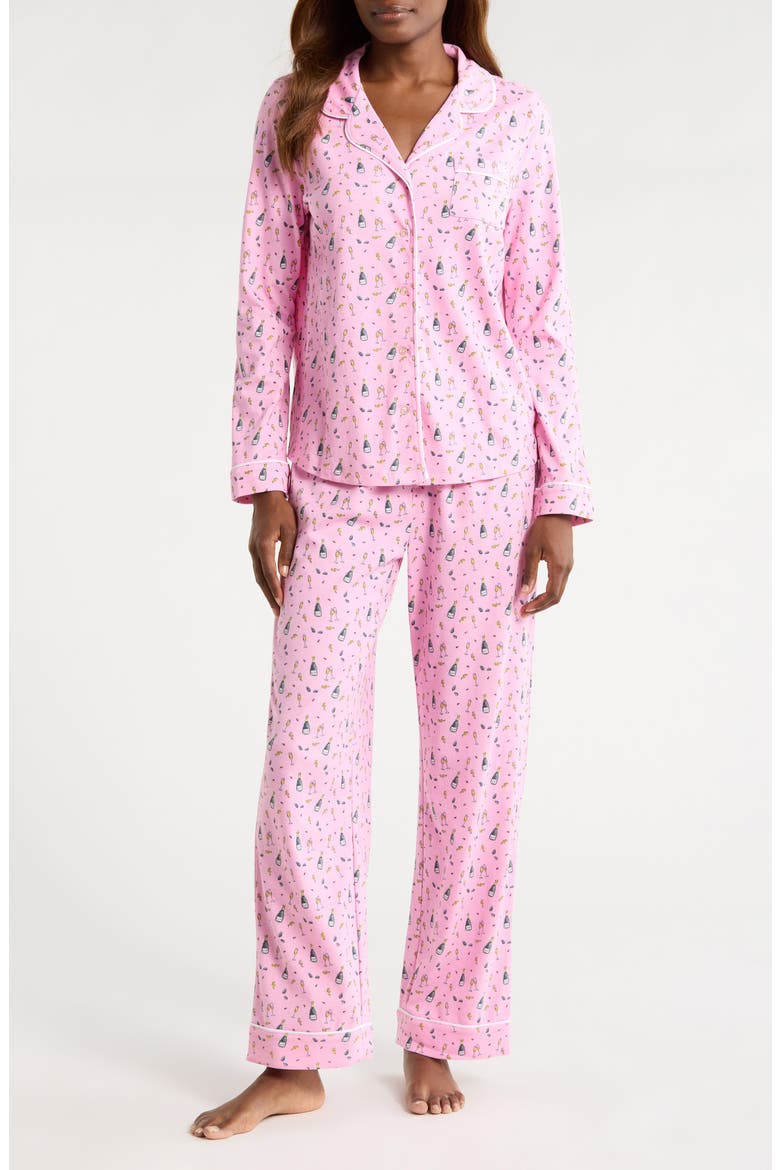 Pima Cotton Pajamas, Main, color, CHAMPAGNE AND OYSTER
