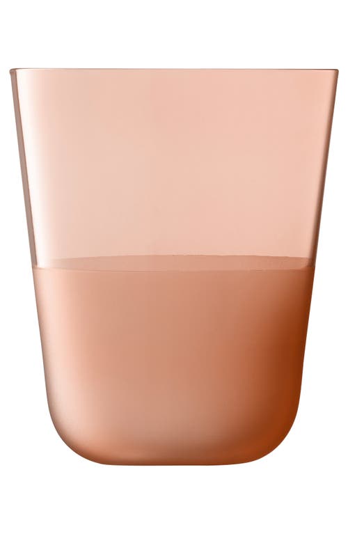 Lsa Arc Contrast Set Of 4 Tumblers In Coral
