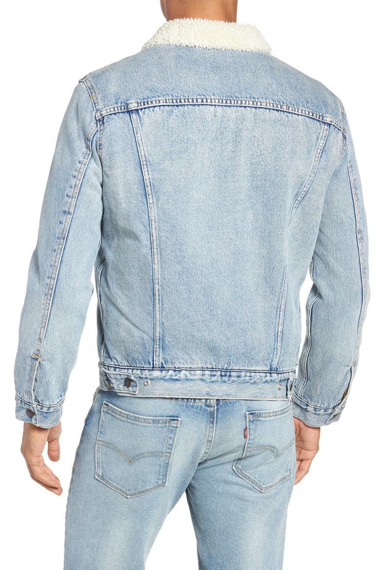 Levi's® Type 3 Faux Shearling Trucker Jacket, Alternate, color, STONEBRIDGE SHERPA TRUCKER