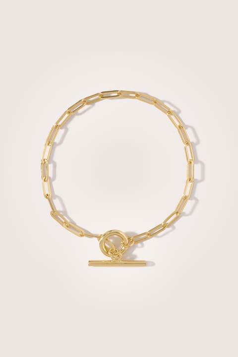 14kt Gold Love Link Bracelet
